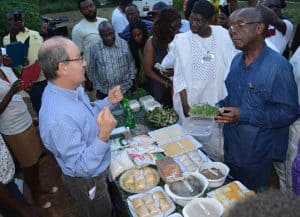Picture of Nigeria’s Minister for Agriculture and Rural Development, Chief Audu Ogbe visits IITA headquaters, Ibadan, Nigeria