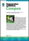 Thumbnail of Cowpea regeneration guidelines