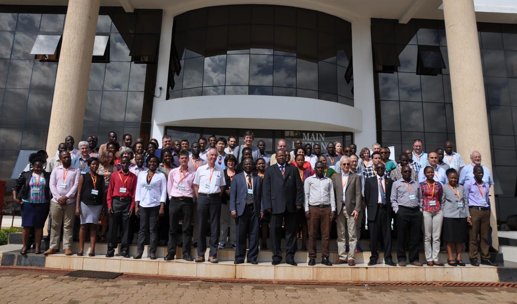 Picture of International researchers at banana improvement meeting
