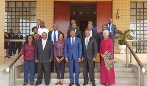 Picture of DG Nteranya Sanginga (front row, 2nd from left) with other delegates.