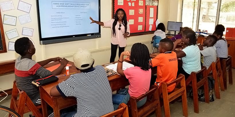 Agribusiness training for young people in secondary school