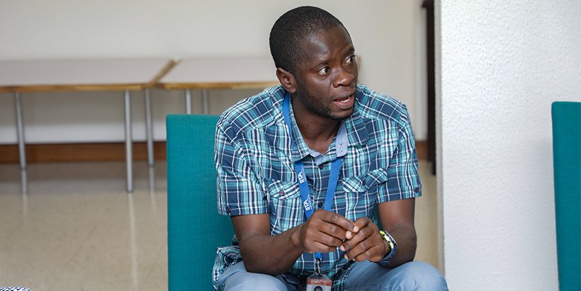 Adewale Awoyemi assuring the LAPO team of the Institute’s capacity to support and implement their tree planting course