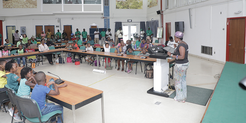 The Waste Museum Founder Jumoke Olowookere speaking on how to turn waste into wealth.