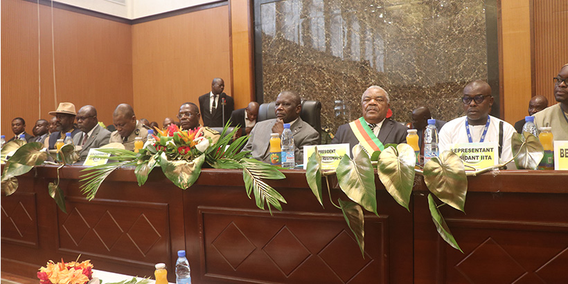 Key stakeholders listening to speakers at the Festival.