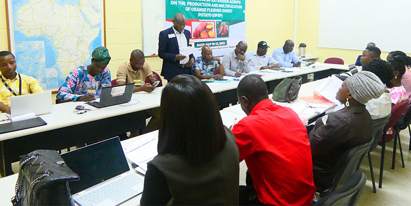 Participants during the training in Oyo.