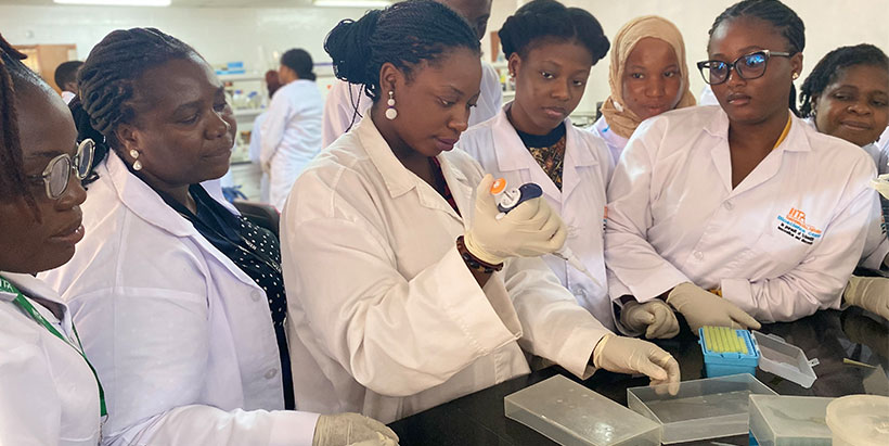  Participants during one of the training sessions
