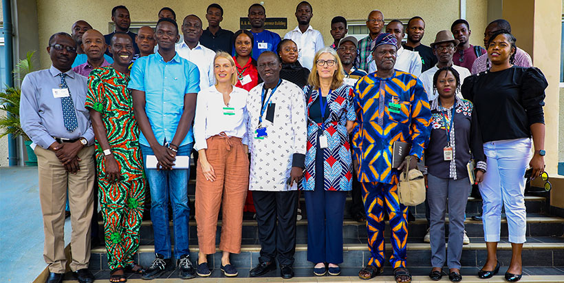 Participants at the meeting with the Dutch embassy delegation.