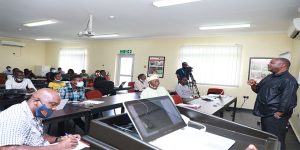 DG Sanginga, addressing the youths during the seminar.
