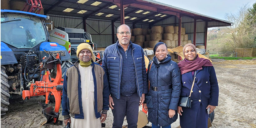 (L-R) Samaila Tanko (NBTE), Fred Numa (Head of Technical Centre), Zainatou Sougrynoma (Project Coordinator, IITA), Bilikisu S. Ahmad (NBTE).
