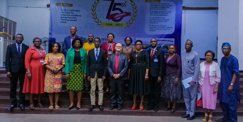 Participants of the public lecture delivered by IITA Deputy Director General, Partnerships for Delivery, Dr Kenton Dashiell.