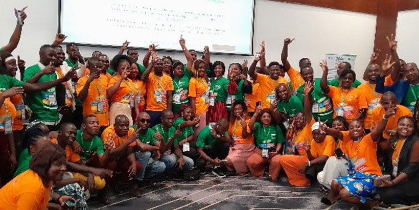 The second cohort of AAs upon receiving their end of training certificates.