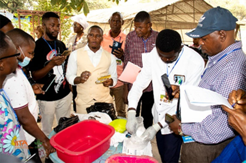 Participants learning to incorporate the black soldier fly in animal feed.