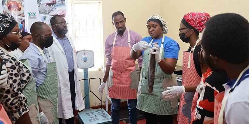 Participants in processing and value-addition training.