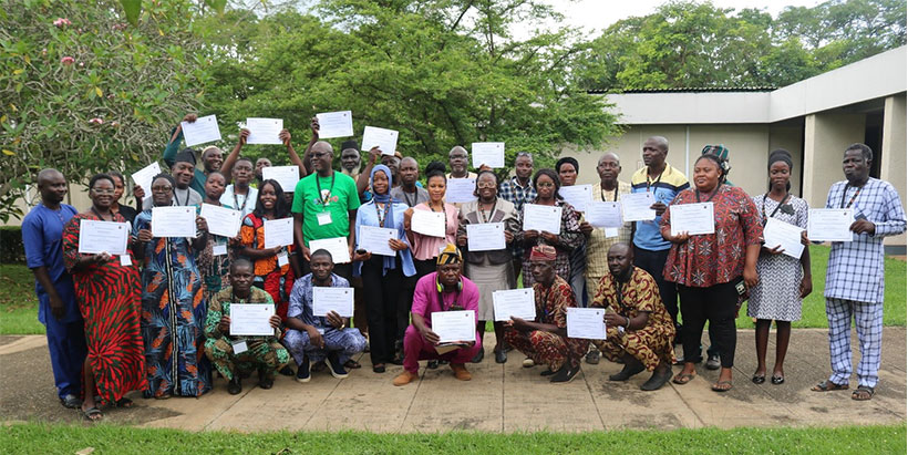 Participants after the training.