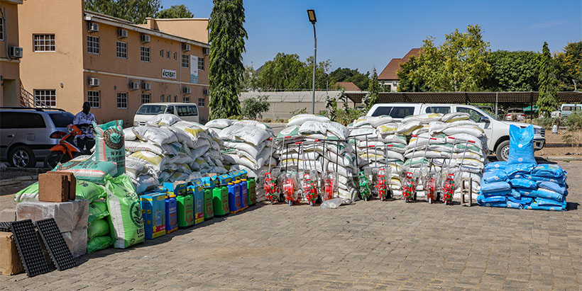 The items distributed to the participants