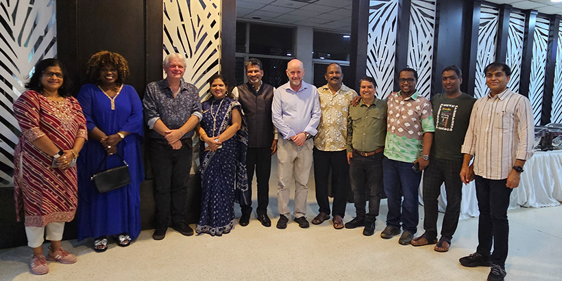 IITA team with the Consul-General of India to Nigeria, Chandramouli Kumar Kern after the meeting.