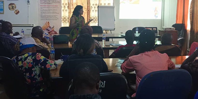 Dr Ranjana Bhattacharjee facilitating a session during the workshop.
