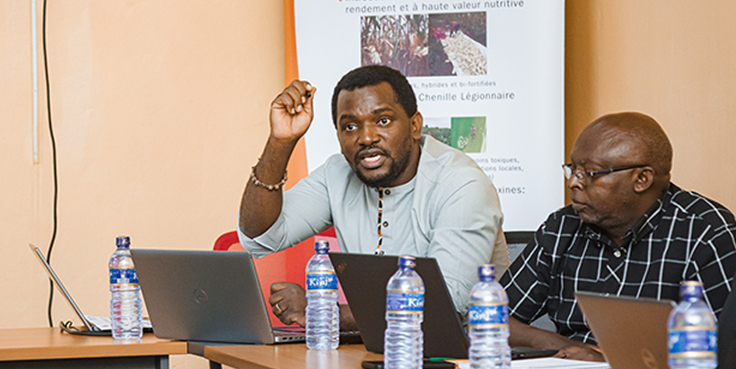 ENABLE-TAAT coordinator, Mr Noel Mulinganya, explaining the approach to PADCAE-B project implementation.