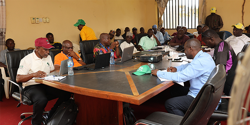 Participants during the PHRDG training