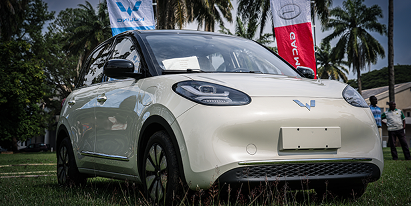 The Wuling Bingo Electric Vehicle donated by CIG Motors to IITA. 