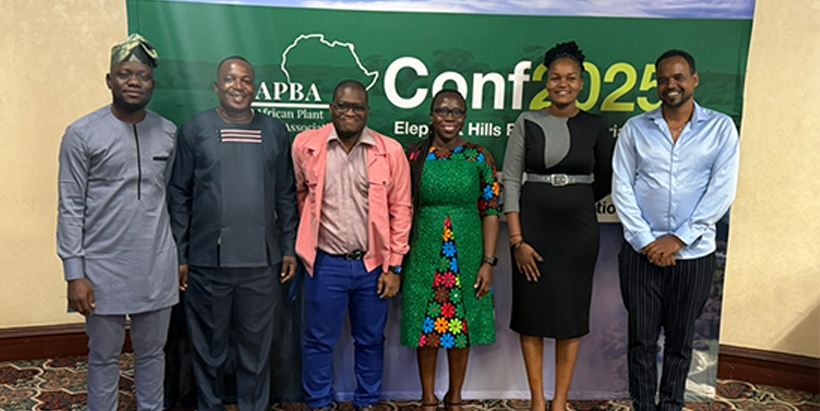 The six African NAPB- APBA Norman Borlaug awardees