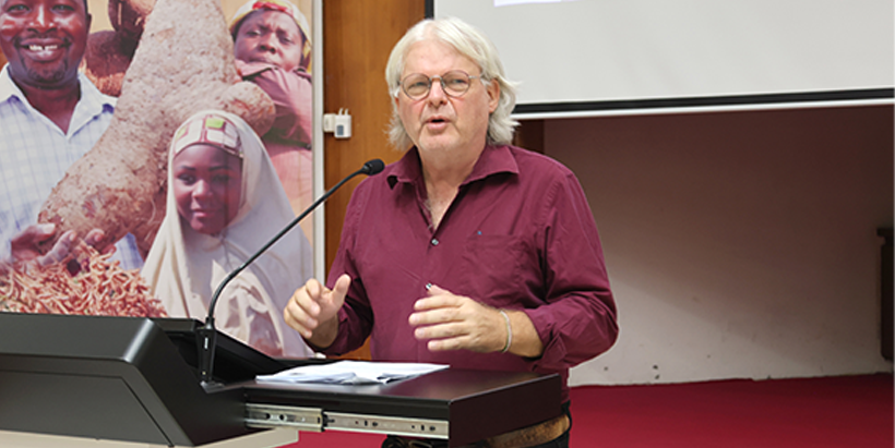 DDG, Research for Development Dr Bernard Vanlauwe delivering a goodwill remarks