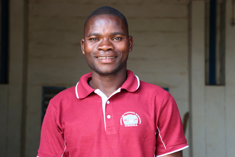 Moniz António, a smallholder farmer and member of his community savings group.