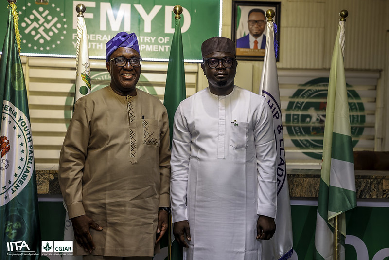 ITA Director General, Dr Simeon Ehui and Minister of Youth Development, Honorable Ayodele Olawande Wisdom.